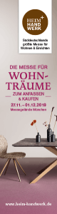 Werbung SÜSSHOLZ Herzerlstühle auf der Heim & Handwerk