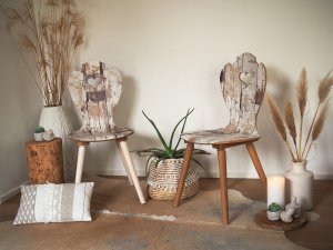 Boho Stil Einrichtung Bauernstühle