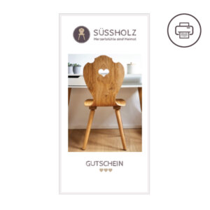 Herzerlstuhl auf SÜSSHOLZ Gutschein