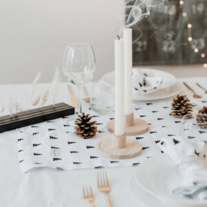 Scandi Design Kerzenständer aus Eiche