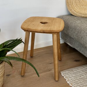 Scandi Design Hocker Eiche massiv